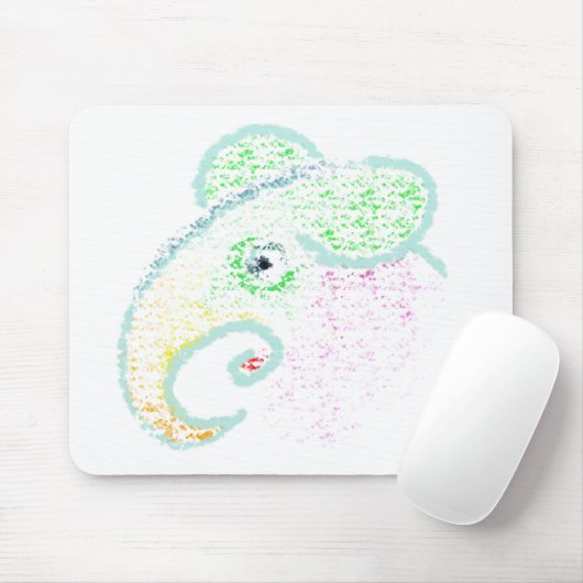 Regenbogen-Elefant Mousepad (Mit Mouse)