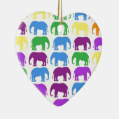 Regenbogen-Elefant-nobler Designer Keramikornament (Rechts)