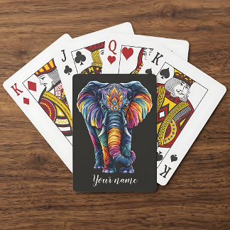 Regenbogen-Elefanten-Poker-Karten Spielkarten