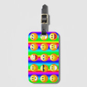 Regenbogen Emoji Reisegepäck Tag Gepäckanhänger (Vorderseite Vertikal)