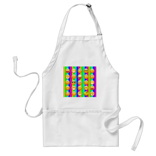 Regenbogen-Emoji Schürze (Vorne)