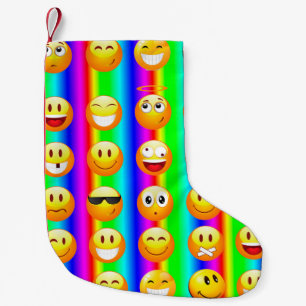 Regenbogen-Emoji Weihnachten Weihnachtsstrumpf Kleiner Weihnachtsstrumpf