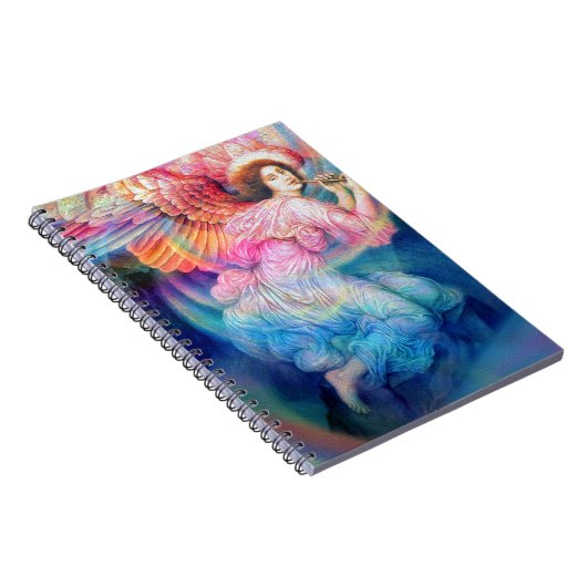 Regenbogen-Engel Notizblock (Rechte Seite)