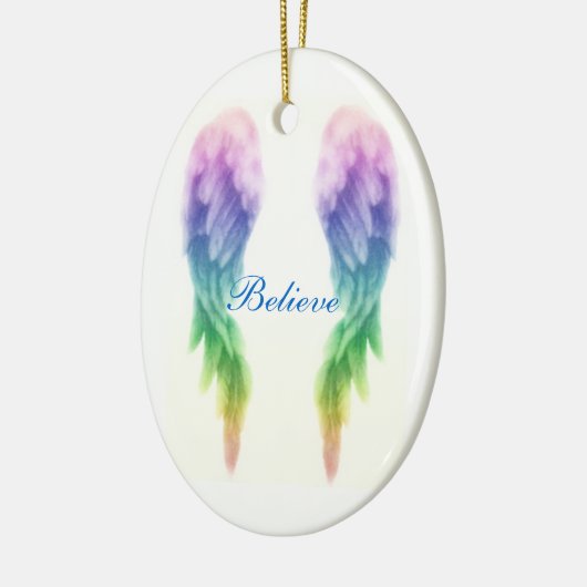 Regenbogen-Engels-Flügel Keramikornament (Links)
