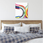 Regenbogen entschlüsselt - Horizontal Leinwanddruck (Insitu (Schlafzimmer))