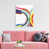 Regenbogen entschlüsselt - Horizontal Leinwanddruck (Insitu (Wohnzimmer))
