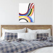Regenbogen entschlüsselt - Vertikal Leinwanddruck (Insitu (Schlafzimmer))