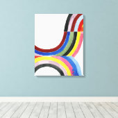 Regenbogen entschlüsselt - Vertikal Leinwanddruck (Insitu (Holzboden))