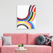 Regenbogen entschlüsselt - Vertikal Leinwanddruck (Insitu (Wohnzimmer))
