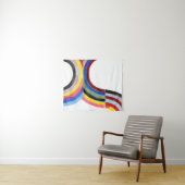 Regenbogen entschlüsselt - Vertikal Wandteppich (Beispiel (Horizontal))