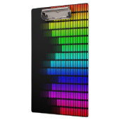 Regenbogen-Equalizer-Clipboart Klemmbrett (Links)