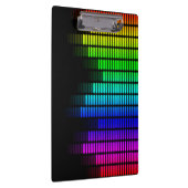 Regenbogen-Equalizer-Clipboart Klemmbrett (Rechts)