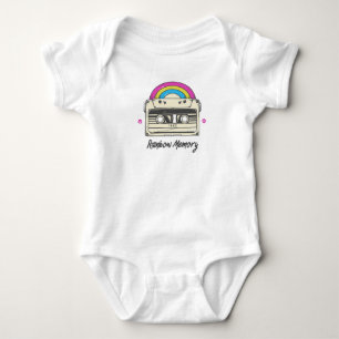Regenbogen Erinnerung Baby Strampler