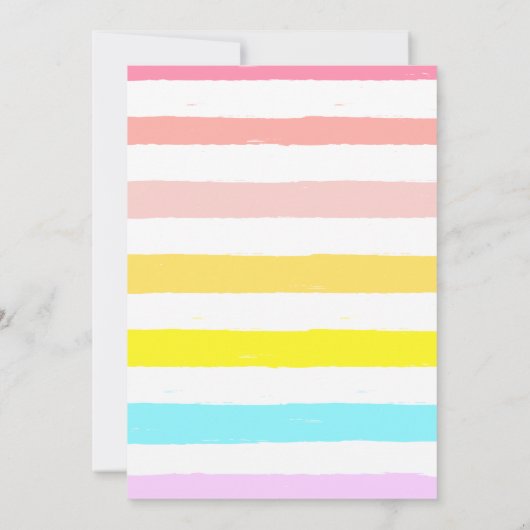 Regenbogen erröten einladung (Rückseite)