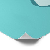 Regenbögen erscheinen nur nach dem Regen Poster (Ecke)