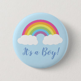 Regenbogen Es ist ein Baby-Duschknopf Button