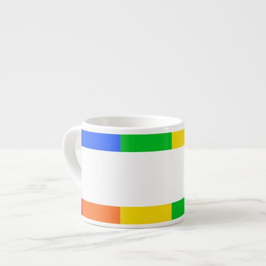 Regenbogen-Espresso Espressotasse (Vorderseite Links)