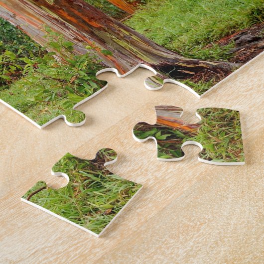 Regenbogen-Eukalyptus-Bäume, Maui, Hawaii, USA Puzzle (Seite)