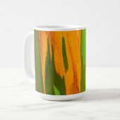Regenbogen-Eukalyptus-Rinde, Hawaii Kaffeetasse (Vorderseite Links)