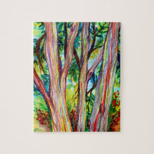 Regenbogen Eukalyptus Wald 2 Puzzle
