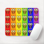 Regenbogen-Eulen Mousepad (Mit Mouse)
