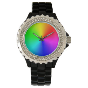 Regenbogen-Explosion Armbanduhr