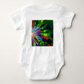 Regenbogen Explosion Baby Strampler (Rückseite)