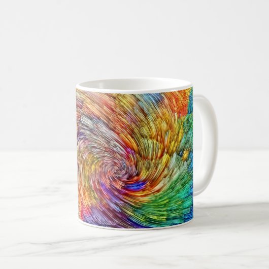 Regenbogen-Explosion! Kaffeetasse (VorderseiteRechts)