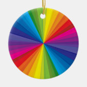 Regenbogen-Explosion Keramikornament (Vorne)