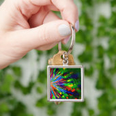 Regenbogen Explosion Schlüsselanhänger (Hand)