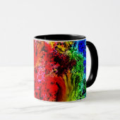 Regenbogen-Explosions-Tasse Tasse (VorderseiteRechts)