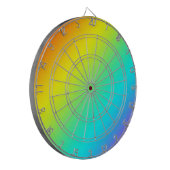Regenbogen-Fade Dartscheibe (Vorderseite Links)
