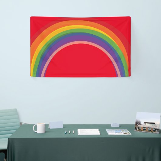 Regenbogen-Fahne Banner (Messeveranstaltung)