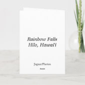 Regenbogen-Fälle 2 Karte (Rückseite)