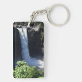 Regenbogen-Fälle, Hilo Hawaii Schlüsselanhänger (Rückseite)