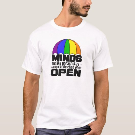 Regenbogen-Fallschirm-Shirt - wählen Sie Art u. T-Shirt (Vorderseite)
