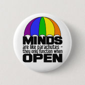 Regenbogen-Fallschirmknopf Button (Vorderseite)