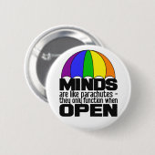 Regenbogen-Fallschirmknopf Button (Vorne & Hinten)