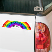 Regenbogen-Familie gemacht mit Liebe-Autoaufkleber Autoaufkleber (Auf Lkw)