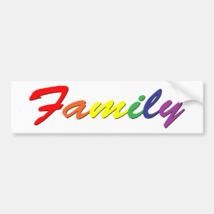 Regenbogen-Familien-Autoaufkleber Autoaufkleber