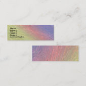 Regenbogen-Fantasie Mini Visitenkarte (Vorne/Hinten)