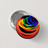 Regenbogen-Farbabstrakter sichelförmiger Knopf Button (Vorne & Hinten)