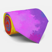 Regenbogen-Farbe Krawatte (Gerollt)