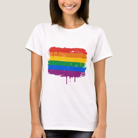 Regenbogen-Farbe T-Shirt (Vorderseite)