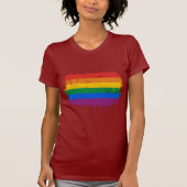 Regenbogen-Farbe T-Shirt (Vorderseite)