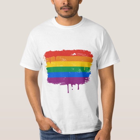 Regenbogen-Farbe T-Shirt (Vorderseite)