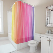 Regenbogen Farben abstrakter Hintergrund. Farbenfr Duschvorhang (Beispiel)