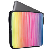 Regenbogen Farben abstrakter Hintergrund. Farbenfr Laptopschutzhülle (Vorne Rechts)