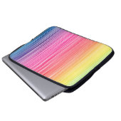 Regenbogen Farben abstrakter Hintergrund. Farbenfr Laptopschutzhülle (Vorne Knopf)