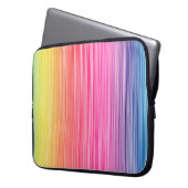 Regenbogen Farben abstrakter Hintergrund. Farbenfr Laptopschutzhülle (Vorderseite Links)